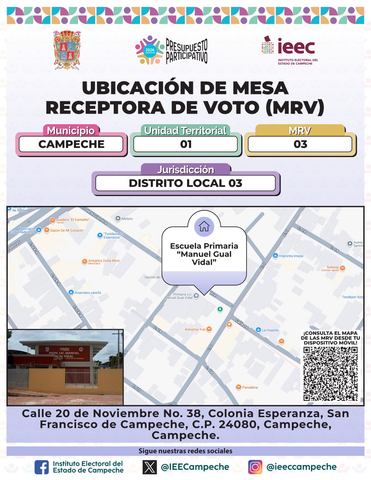Ubicación de Mesas Campeche 3